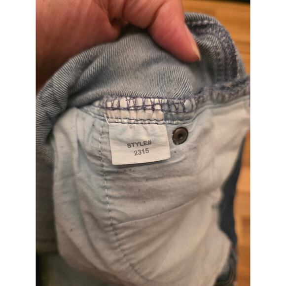 Denizen by Levi’s Girlfriend Jeans Size 14 Tall Blue Denim Patch Removed - Picture 7 of 7